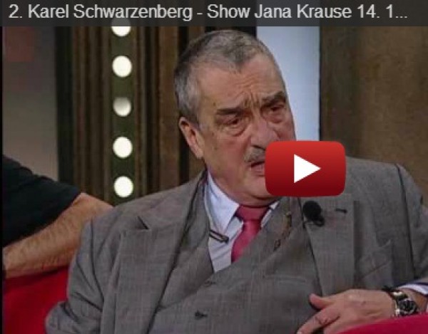 Karel Schwarzenberg v show Jana Krause